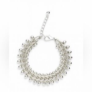 ⚜️ Elegant Silver Statement Bracelet 🌿